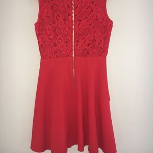 Red cocktail dress